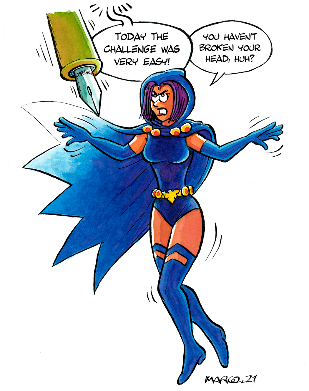 Marco - Origin of Comics - Raven