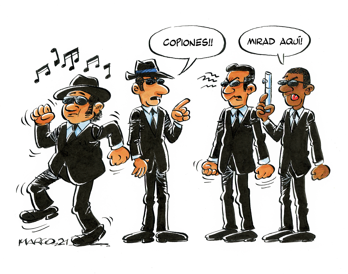 Marco - Origin of Comics - Men in Black