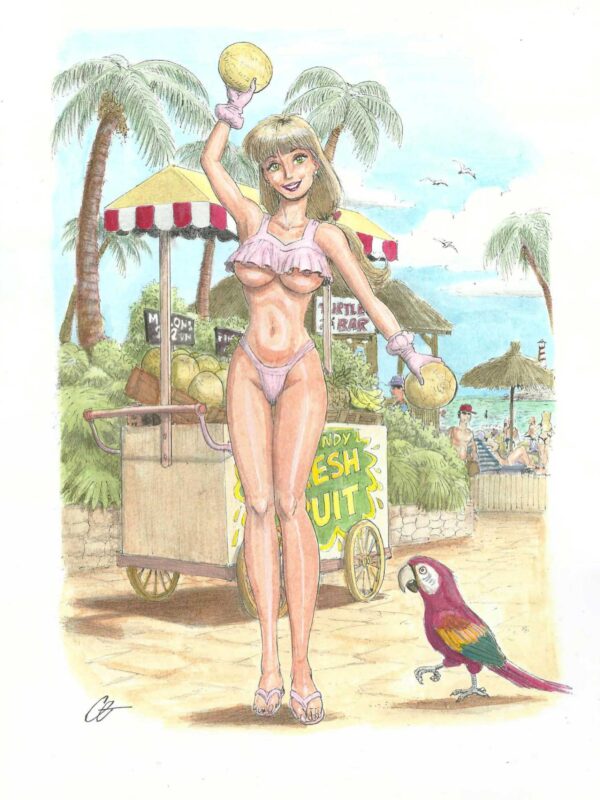 Cera - Origin of Comics - beach days