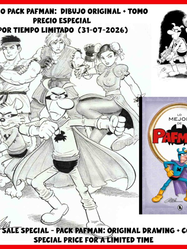 Pack Pafman - Dibujo original + Comic - Origin of Comics
