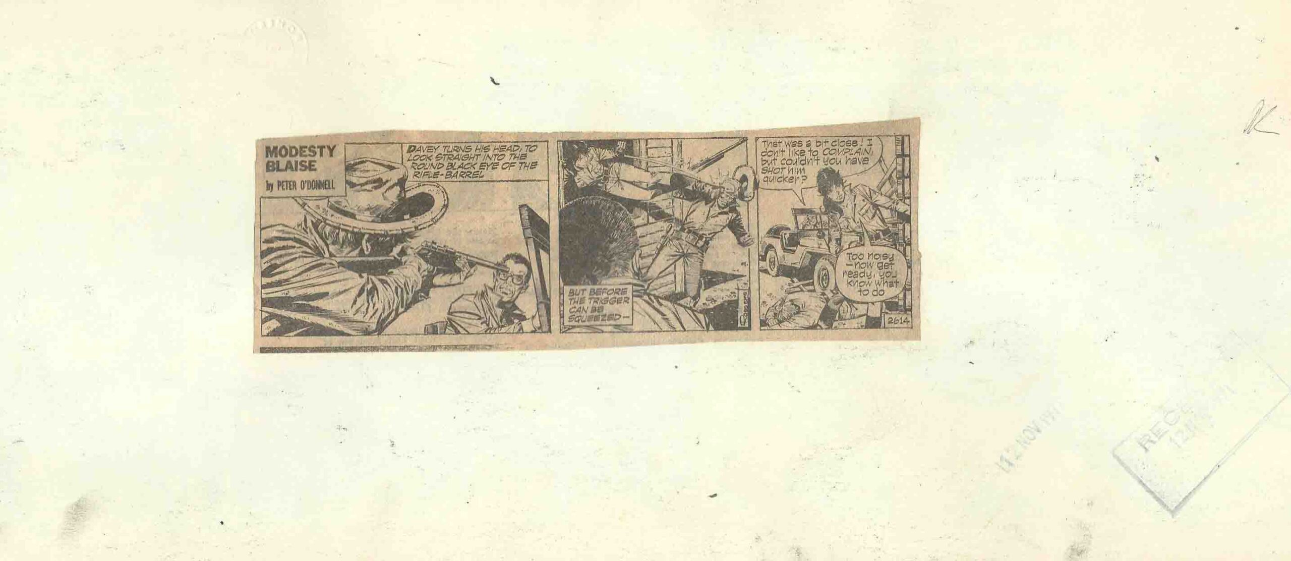 Posterior original - Modesty Blaise #2614
