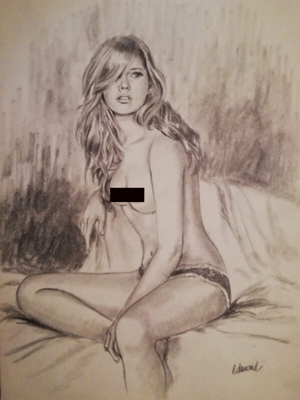 Edmond - Origin of Comics - Chica sentada