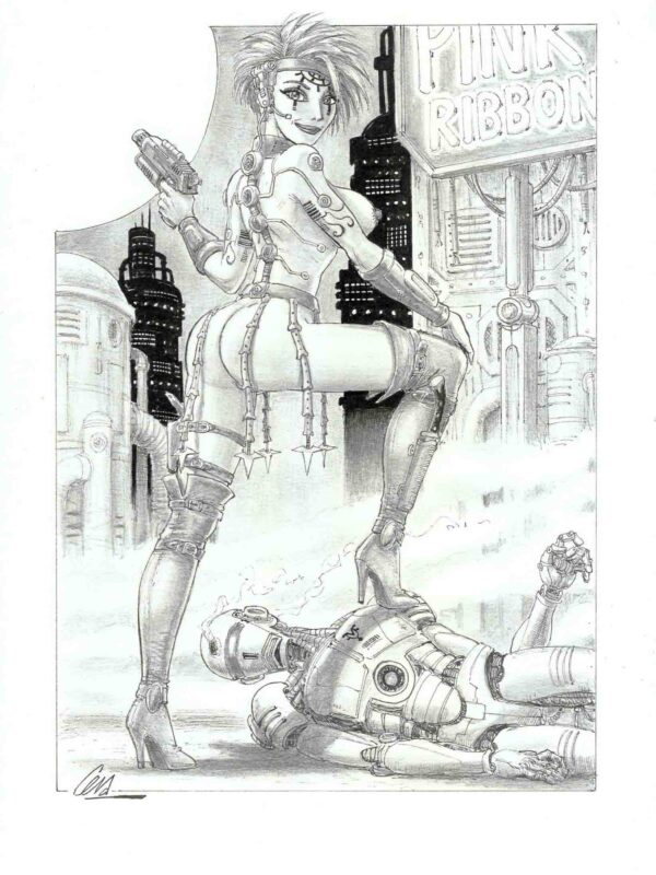 Cera - Origin of Comics - Cyberpunk Pin Up