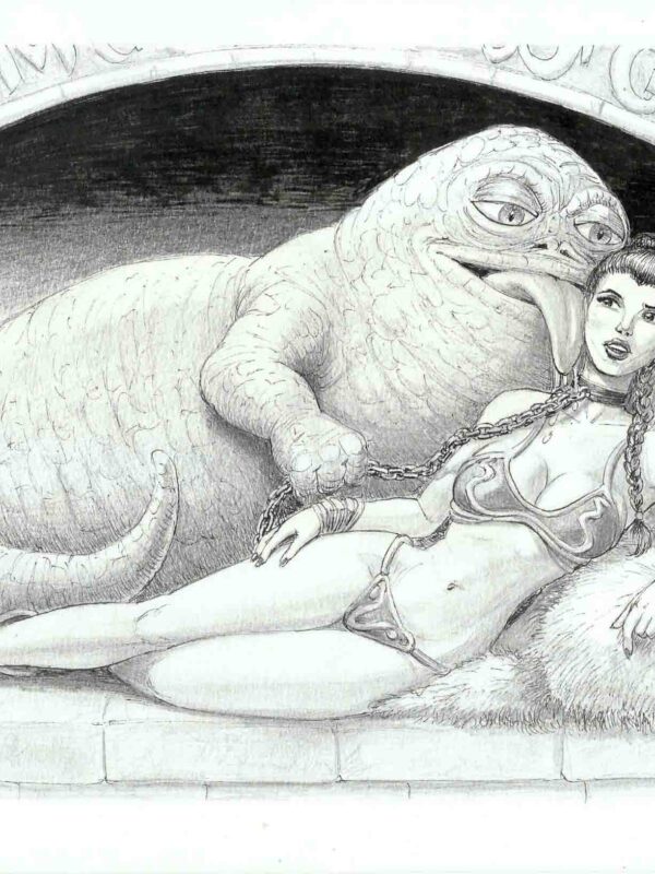 Cera - Origin of Comics - Leia and Jabba