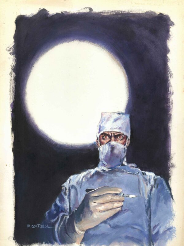 Cortiella - Origin of Comics - Arte original portada Los médicos malditos de las SS