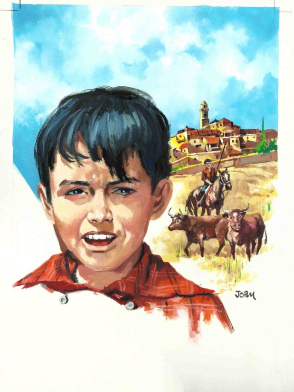 Cortiella - Origin of Comics - Caratula arte original - El Pequeño Ruiseñor