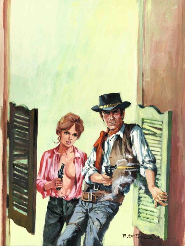 Cortiella - Origin of Comics - Portada Lassiter #101 - Ventajistas bien uniformados